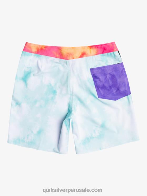 Quiksilver N8LNT1748 hombres Angel Azul shorts de baño surfsilk acid wash 18
