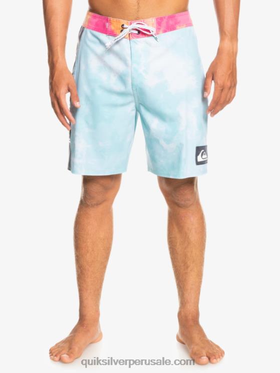 Quiksilver N8LNT1748 hombres Angel Azul shorts de baño surfsilk acid wash 18