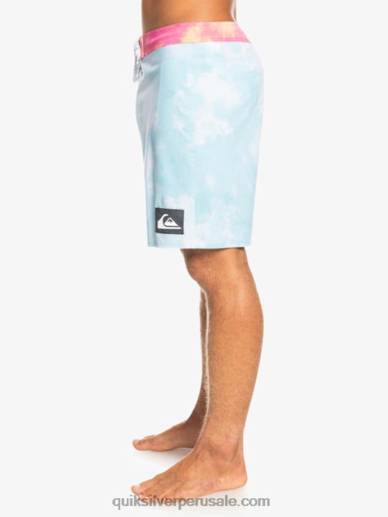 Quiksilver N8LNT1748 hombres Angel Azul shorts de baño surfsilk acid wash 18