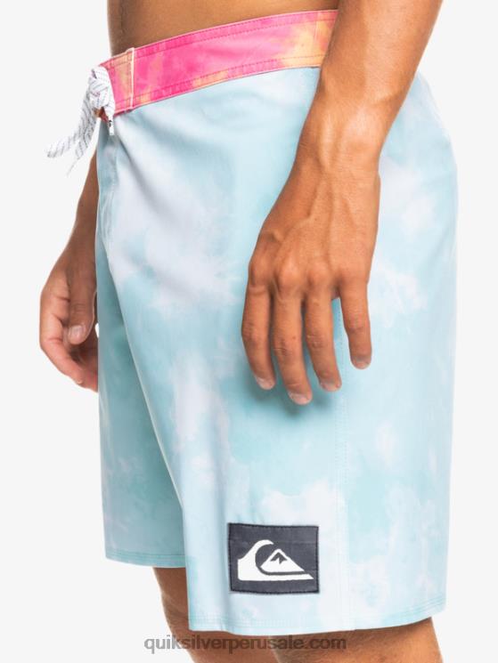 Quiksilver N8LNT1748 hombres Angel Azul shorts de baño surfsilk acid wash 18