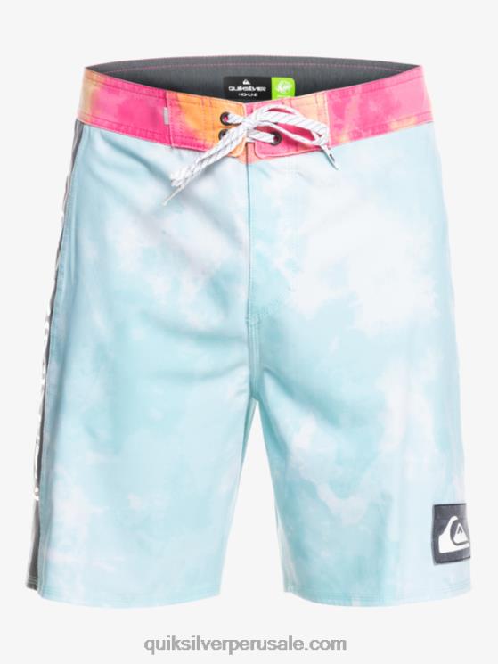 Quiksilver N8LNT1748 hombres Angel Azul shorts de baño surfsilk acid wash 18