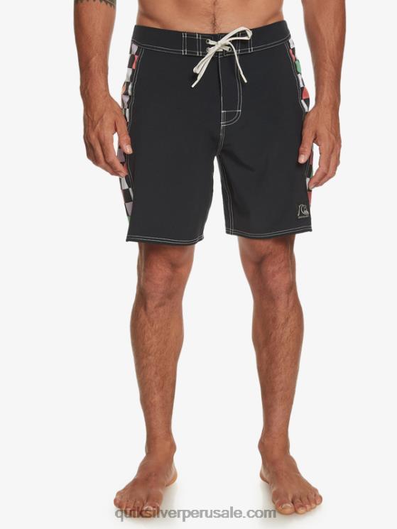 Quiksilver N8LNT174 hombres negro shorts de playa arco 18 originales