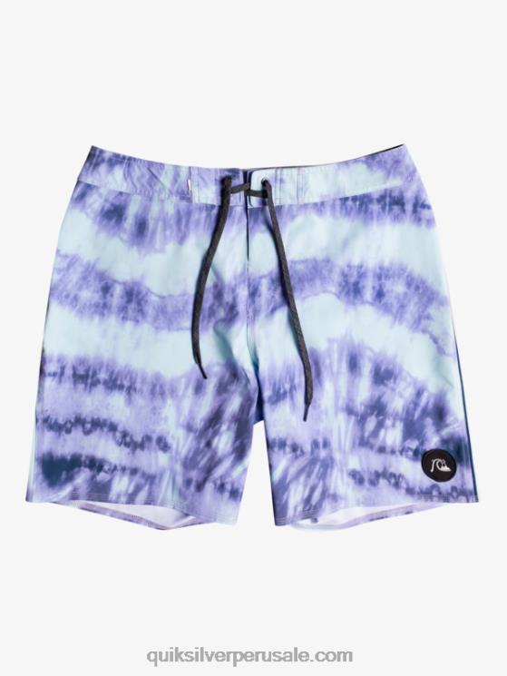 Quiksilver N8LNT1750 hombres orquídea polvorienta surfsilk ribeteado 18 shorts de playa
