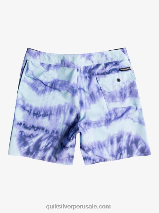 Quiksilver N8LNT1750 hombres orquídea polvorienta surfsilk ribeteado 18 shorts de playa