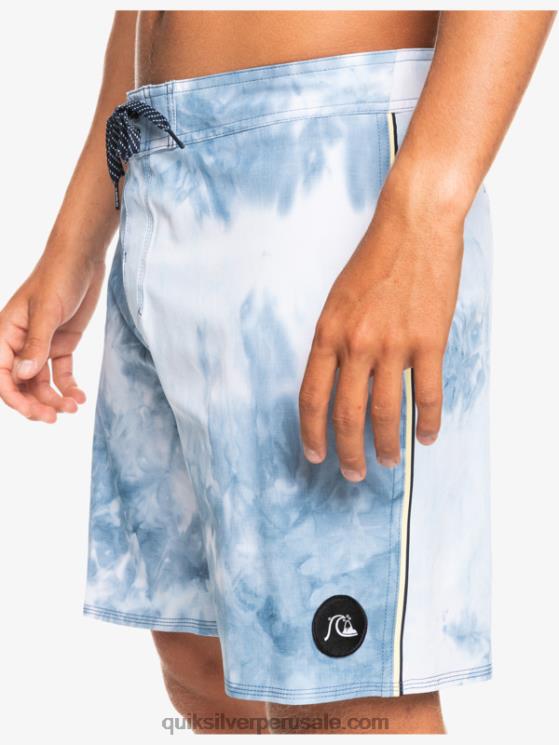 Quiksilver N8LNT1752 hombres puerto de mar surfsilk ribeteado 18 shorts de playa