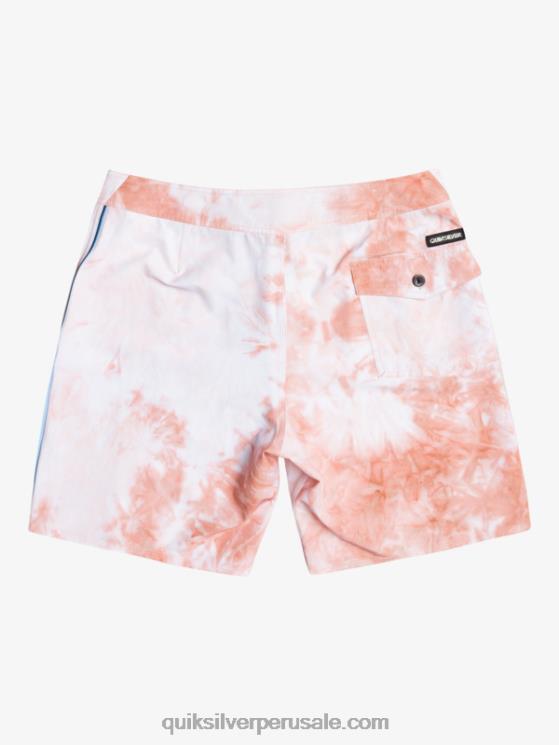 Quiksilver N8LNT1753 hombres rosetón surfsilk ribeteado 18 shorts de playa