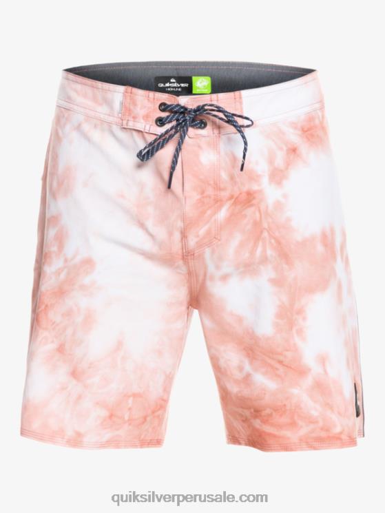 Quiksilver N8LNT1753 hombres rosetón surfsilk ribeteado 18 shorts de playa
