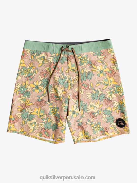 Quiksilver N8LNT1754 hombres vara de oro shorts de playa surfsilk lavados 18