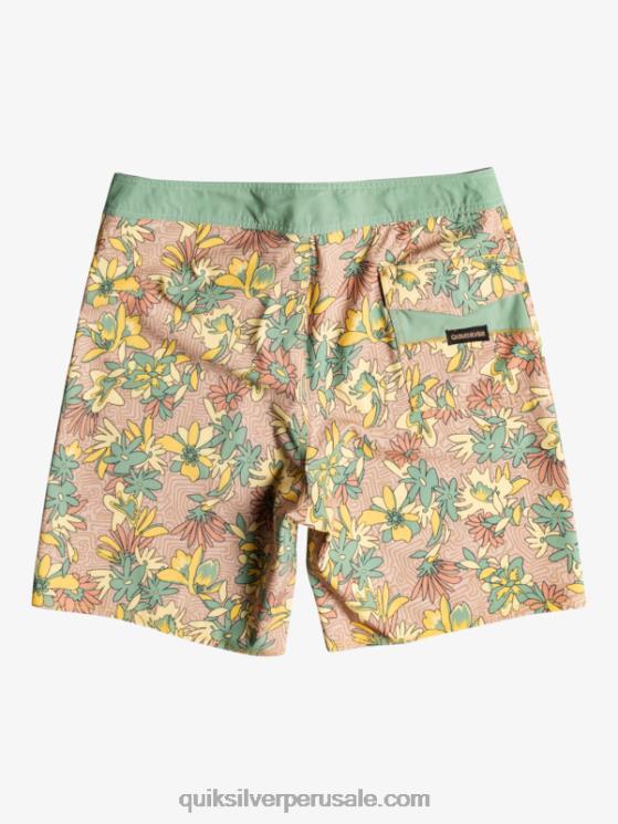 Quiksilver N8LNT1754 hombres vara de oro shorts de playa surfsilk lavados 18