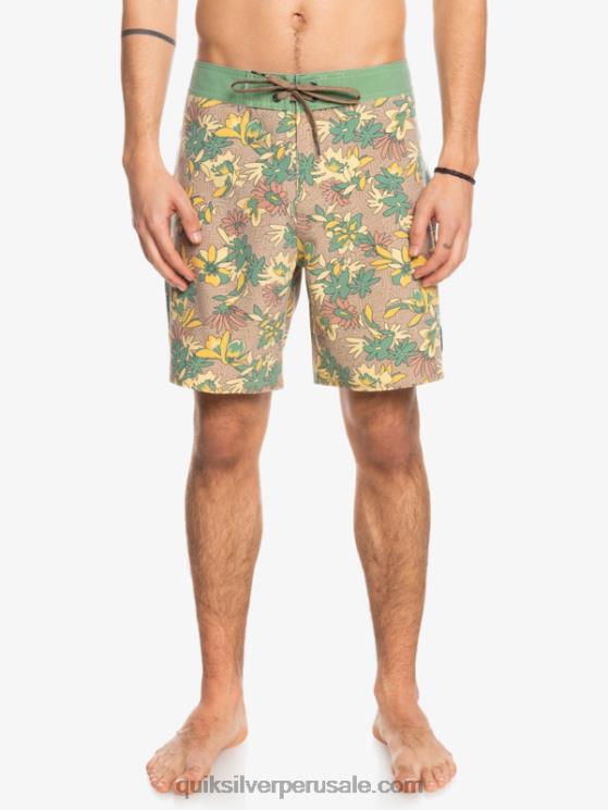 Quiksilver N8LNT1754 hombres vara de oro shorts de playa surfsilk lavados 18