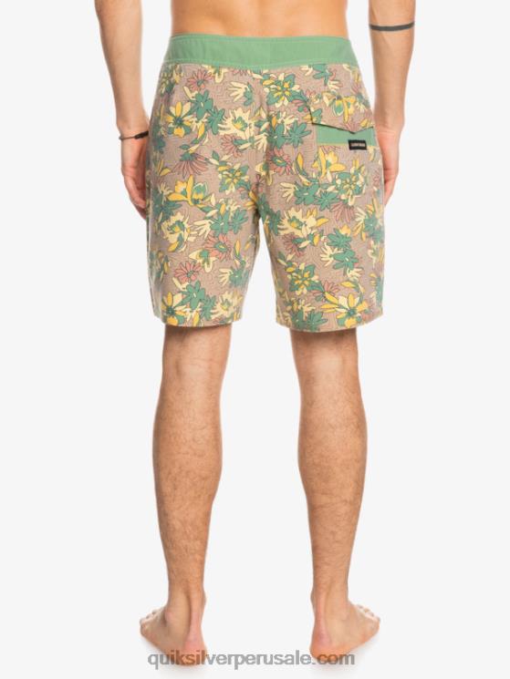 Quiksilver N8LNT1754 hombres vara de oro shorts de playa surfsilk lavados 18