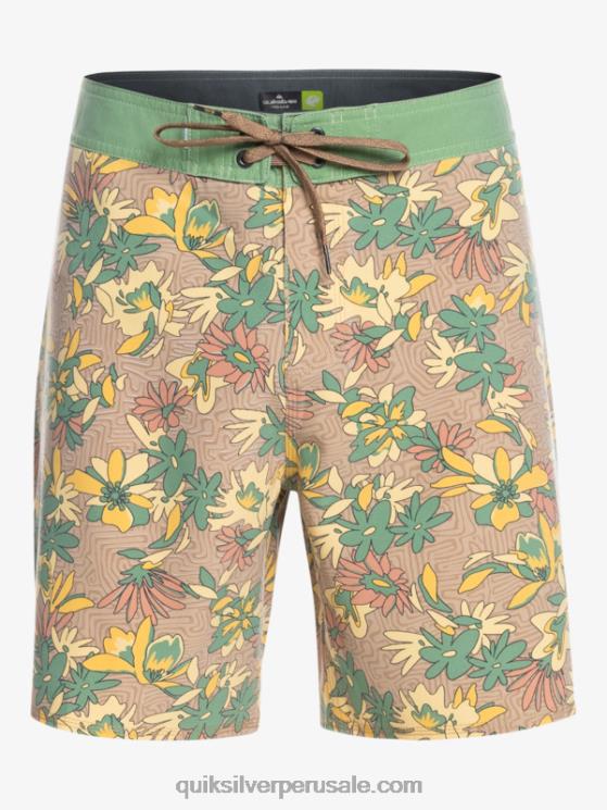 Quiksilver N8LNT1754 hombres vara de oro shorts de playa surfsilk lavados 18