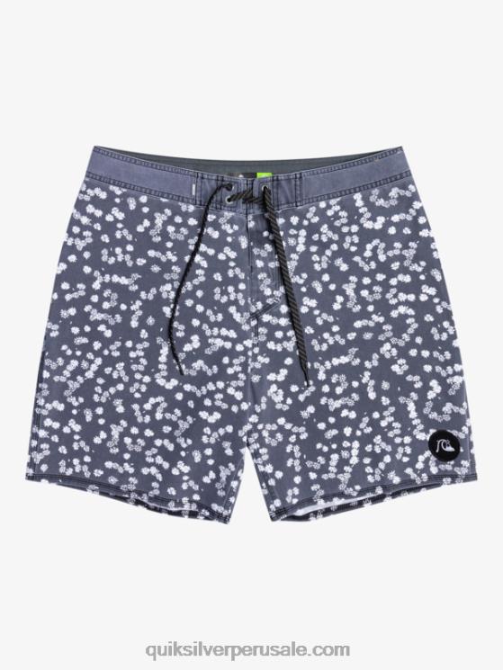 Quiksilver N8LNT1755 hombres negro shorts de playa surfsilk lavados 18