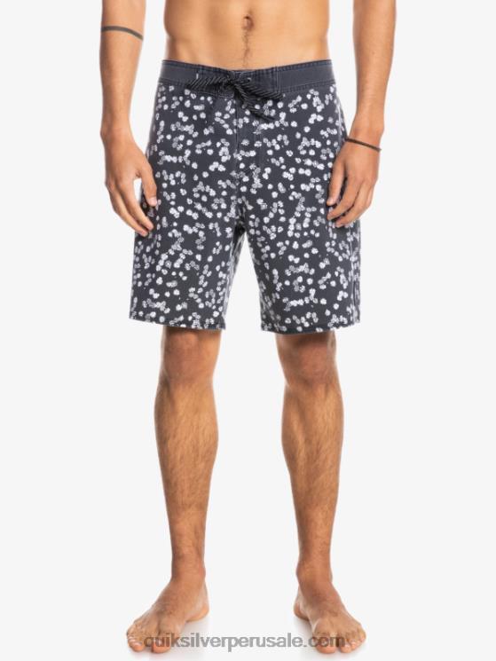 Quiksilver N8LNT1755 hombres negro shorts de playa surfsilk lavados 18