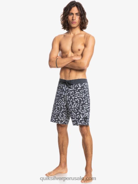 Quiksilver N8LNT1755 hombres negro shorts de playa surfsilk lavados 18