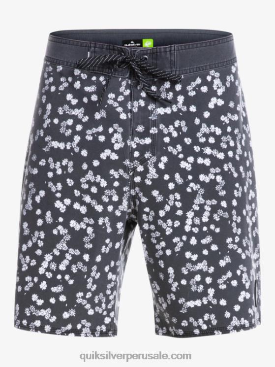 Quiksilver N8LNT1755 hombres negro shorts de playa surfsilk lavados 18