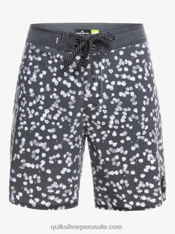 Quiksilver N8LNT1755 hombres negro shorts de playa surfsilk lavados 18