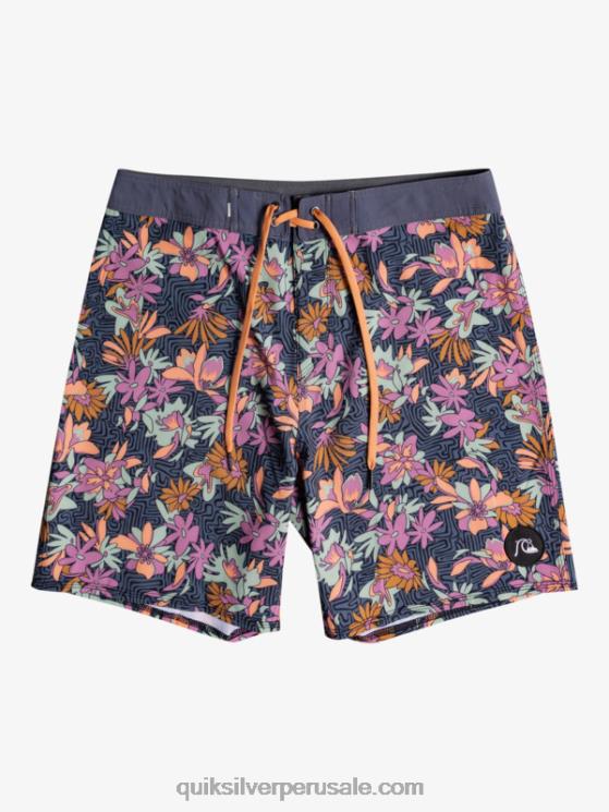 Quiksilver N8LNT1756 hombres puerta de Hierro shorts de playa surfsilk lavados 18