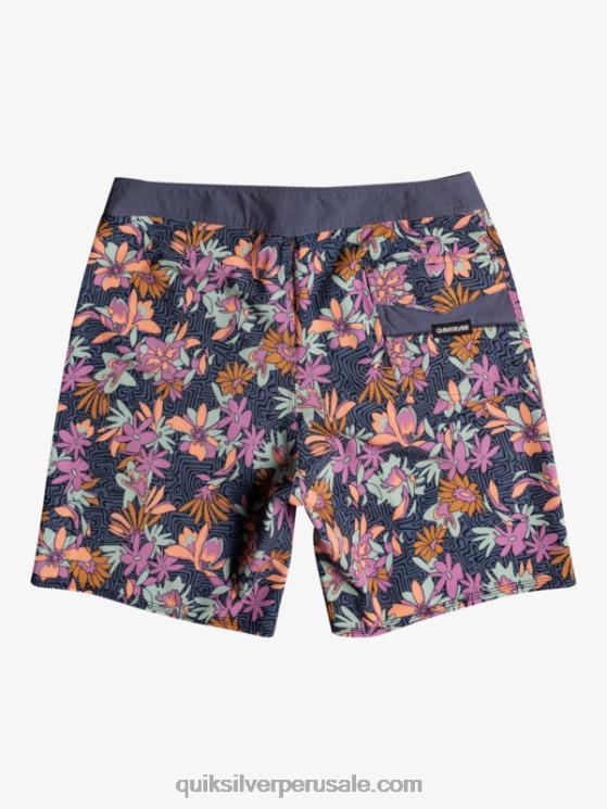 Quiksilver N8LNT1756 hombres puerta de Hierro shorts de playa surfsilk lavados 18