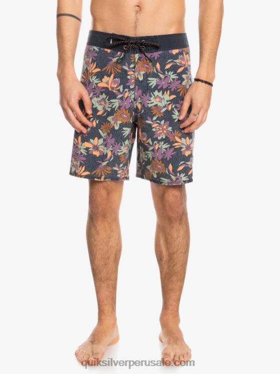 Quiksilver N8LNT1756 hombres puerta de Hierro shorts de playa surfsilk lavados 18