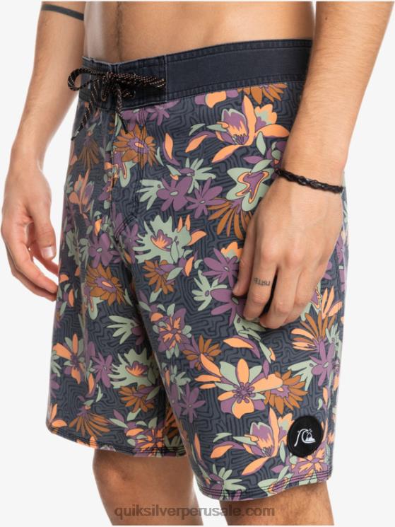 Quiksilver N8LNT1756 hombres puerta de Hierro shorts de playa surfsilk lavados 18