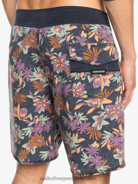 Quiksilver N8LNT1756 hombres puerta de Hierro shorts de playa surfsilk lavados 18