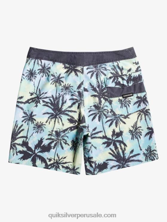 Quiksilver N8LNT1757 hombres botón de oro shorts de playa surfsilk lavados 18