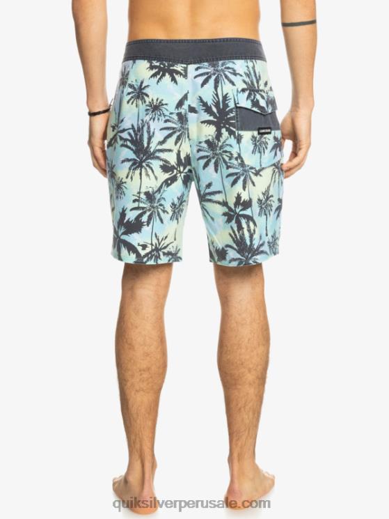 Quiksilver N8LNT1757 hombres botón de oro shorts de playa surfsilk lavados 18