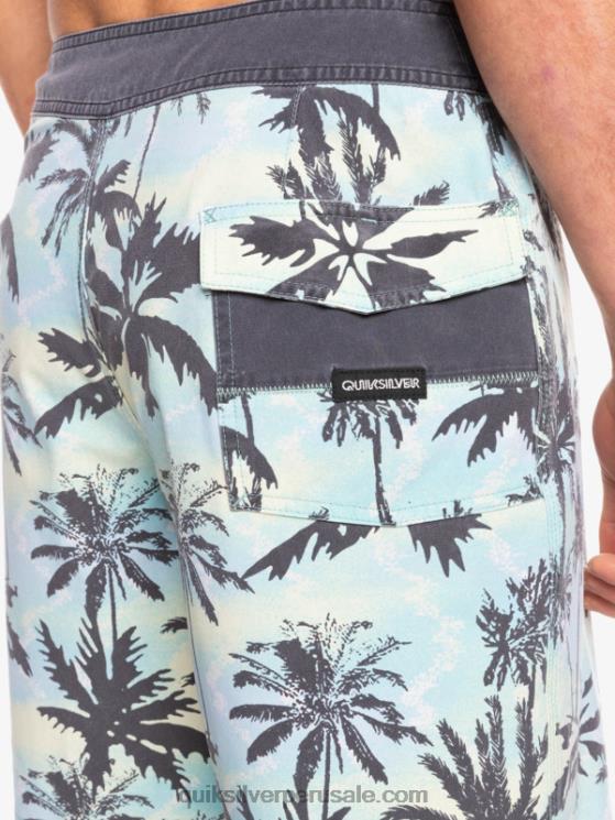 Quiksilver N8LNT1757 hombres botón de oro shorts de playa surfsilk lavados 18