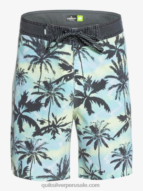 Quiksilver N8LNT1757 hombres botón de oro shorts de playa surfsilk lavados 18