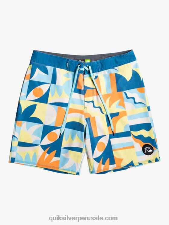 Quiksilver N8LNT1759 hombres puerto marítimo shorts de playa surfsilk lavados 18