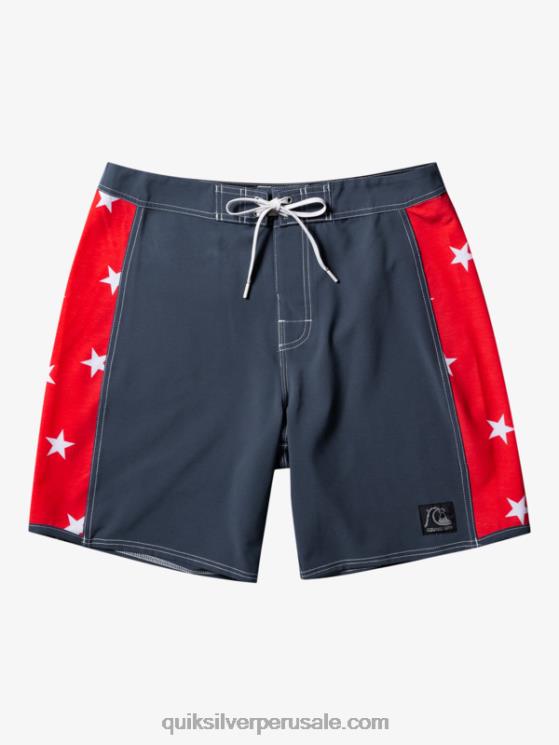 Quiksilver N8LNT175 hombres azul marino medianoche shorts de playa arco 18 originales
