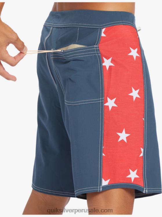 Quiksilver N8LNT175 hombres azul marino medianoche shorts de playa arco 18 originales
