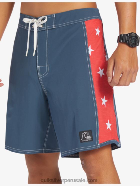Quiksilver N8LNT175 hombres azul marino medianoche shorts de playa arco 18 originales