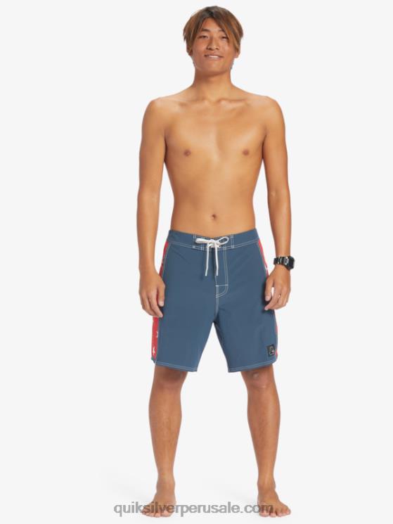 Quiksilver N8LNT175 hombres azul marino medianoche shorts de playa arco 18 originales
