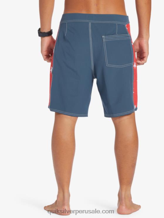 Quiksilver N8LNT175 hombres azul marino medianoche shorts de playa arco 18 originales