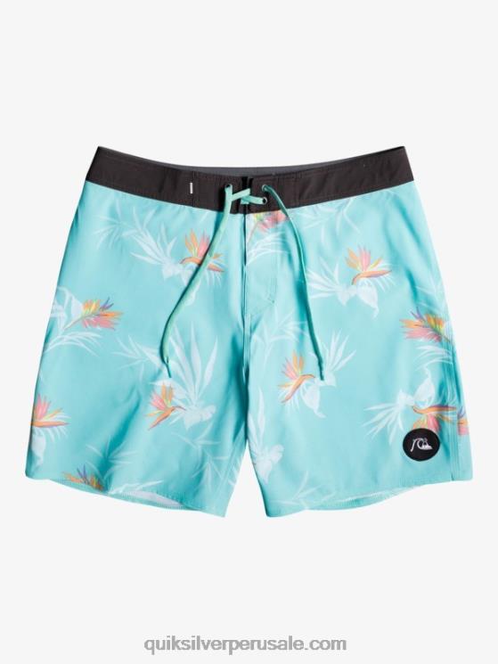Quiksilver N8LNT1760 hombres Angel Azul shorts de playa surfsilk lavados 18