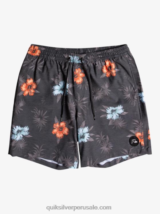 Quiksilver N8LNT1778 hombres negro mezclar uds 17 voleas