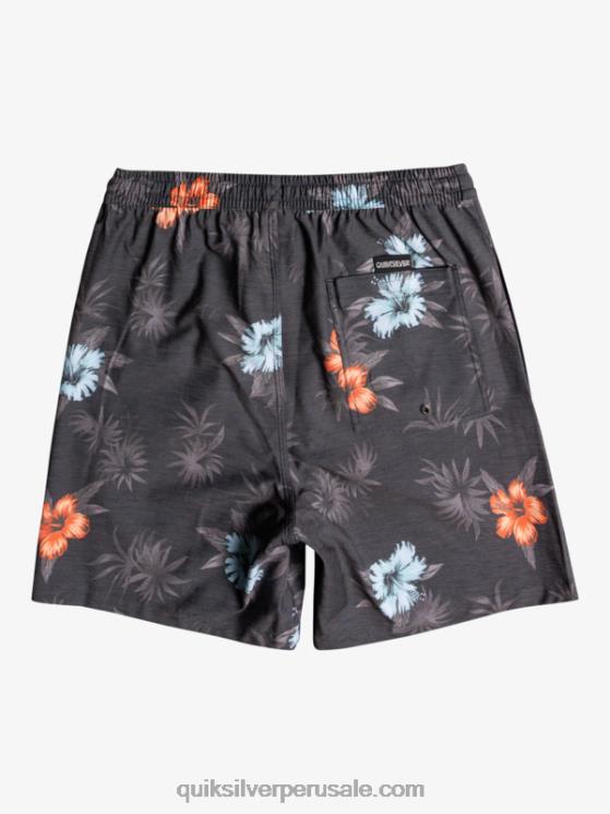 Quiksilver N8LNT1778 hombres negro mezclar uds 17 voleas