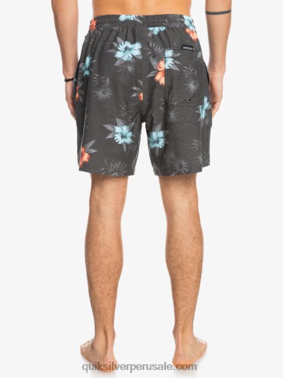 Quiksilver N8LNT1778 hombres negro mezclar uds 17 voleas