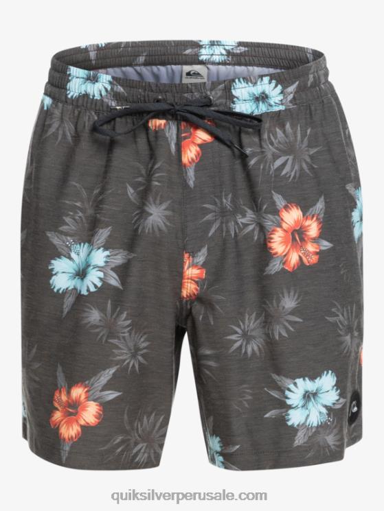 Quiksilver N8LNT1778 hombres negro mezclar uds 17 voleas