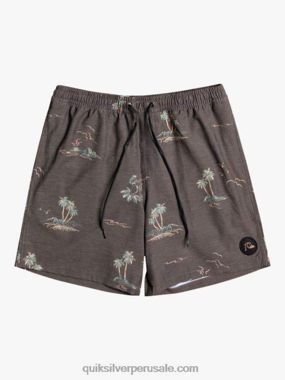 Quiksilver N8LNT1779 hombres negro mezclar uds 17 voleas