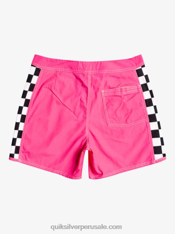 Quiksilver N8LNT1781 hombres Rosa impactante shorts de playa arco 16 originales