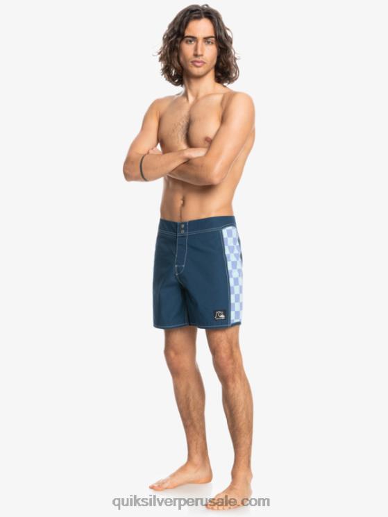 Quiksilver N8LNT1783 hombres insignias azules shorts de playa arco 16 originales