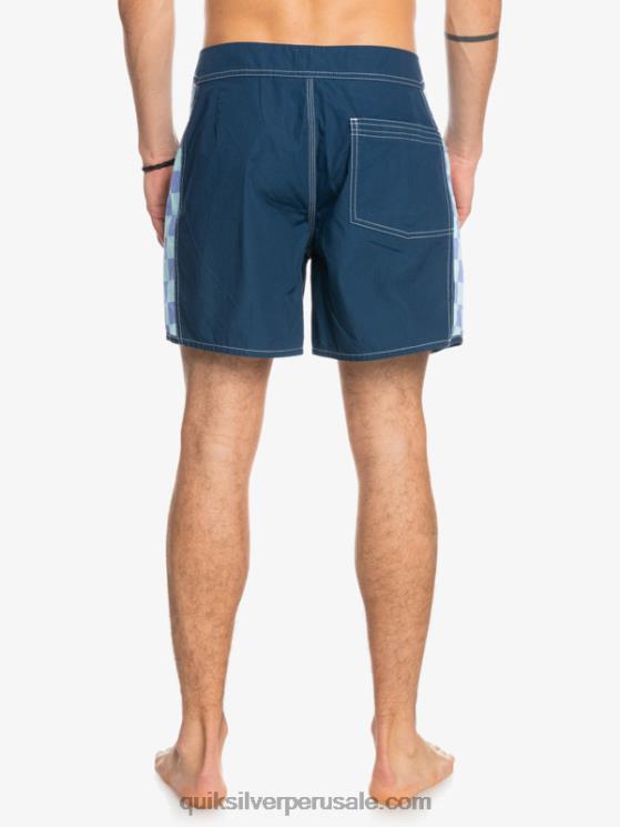 Quiksilver N8LNT1783 hombres insignias azules shorts de playa arco 16 originales