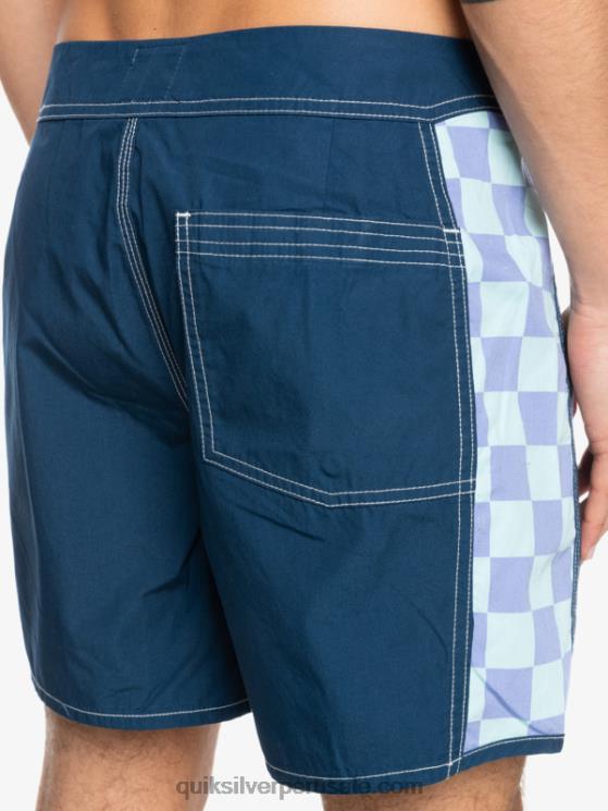 Quiksilver N8LNT1783 hombres insignias azules shorts de playa arco 16 originales