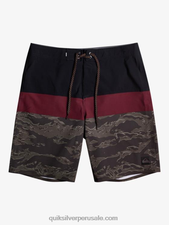 Quiksilver N8LNT1785 hombres negro shorts de playa surfsilk panel 20