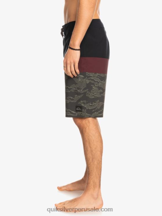 Quiksilver N8LNT1785 hombres negro shorts de playa surfsilk panel 20
