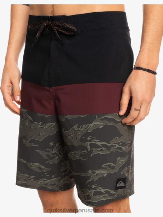 Quiksilver N8LNT1785 hombres negro shorts de playa surfsilk panel 20