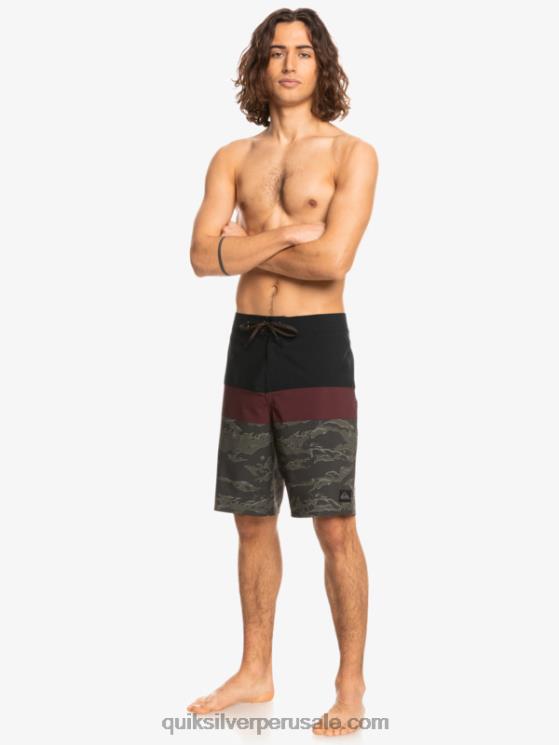 Quiksilver N8LNT1785 hombres negro shorts de playa surfsilk panel 20